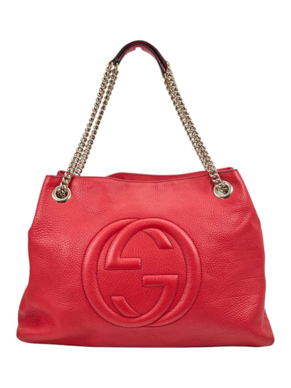 Gucci Red Leather Soho Bag